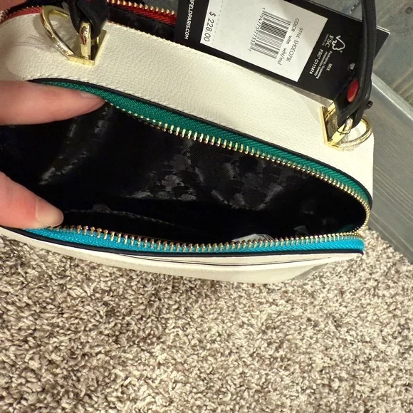 Karl Lagerfeld Multi Color Studded Leather Camera Bag - Picture 4 of 10